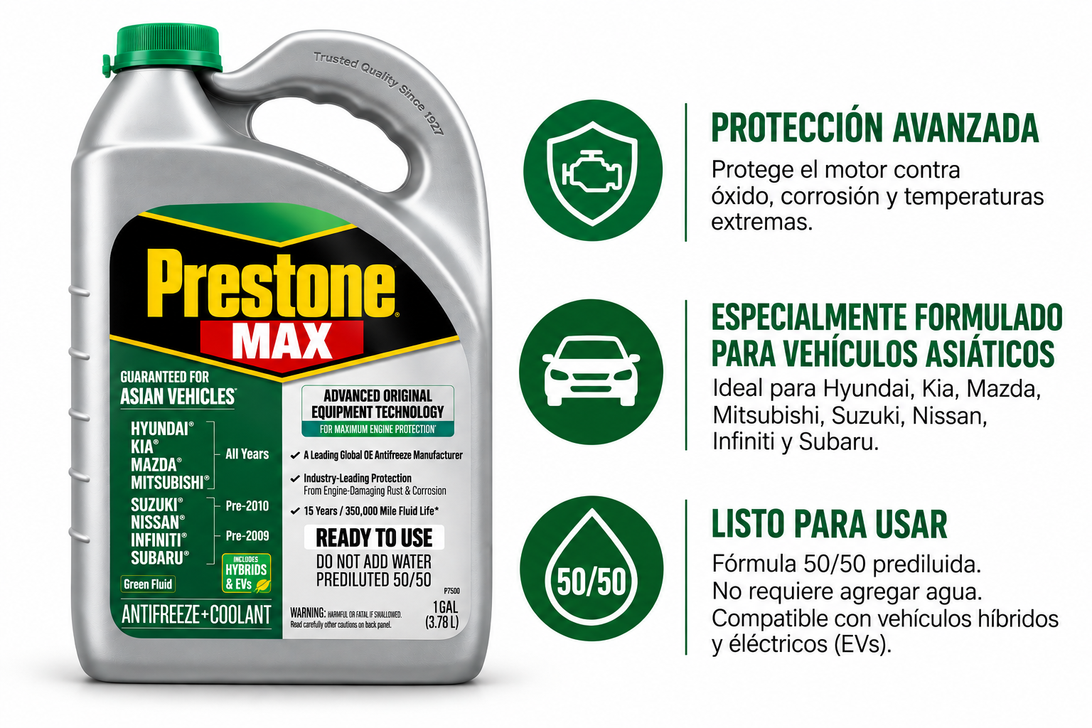 Prestone MAX Anticongelante + Refrigerante - Imagen 3